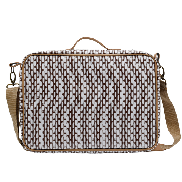 Laptop Bag - African Tweed White