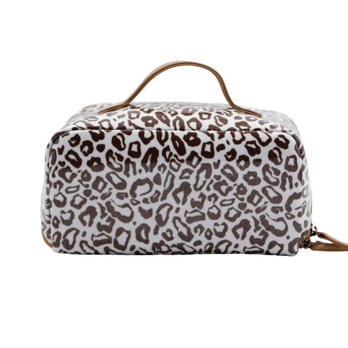 Large Cosmetic Bag - African Footprint Brown