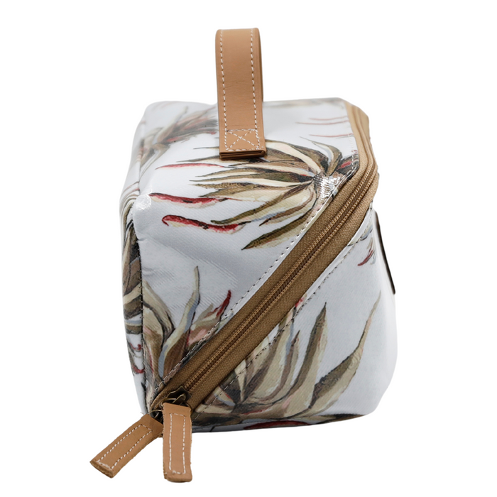 Large Cosmetic Bag - White Aloe