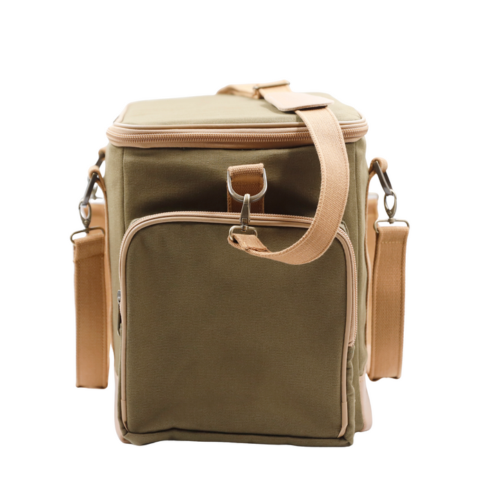 Hard Shell Cooler Box - Khaki Canvas