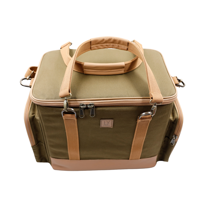 Hard Shell Cooler Box - Khaki Canvas