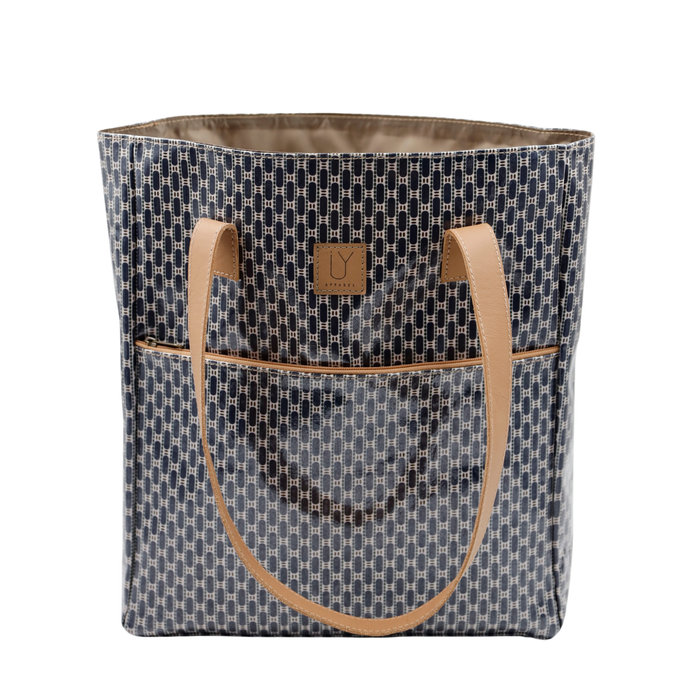 Campus Tote - African Tweed Navy