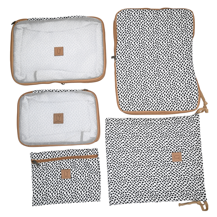 Standard Packing Pod Set - Scatter Black on White
