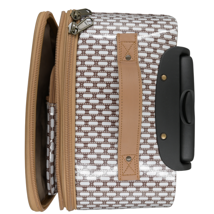 Cabin Overnight Bag - Scatter Gold on White