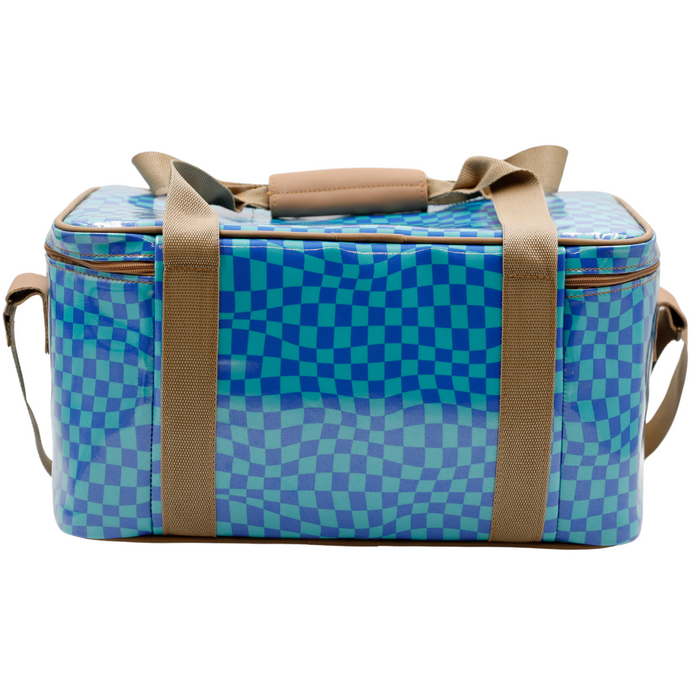 Courtney Cooler - Warped Check Aqua