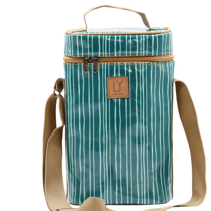 Wine Cooler - Stripe Green