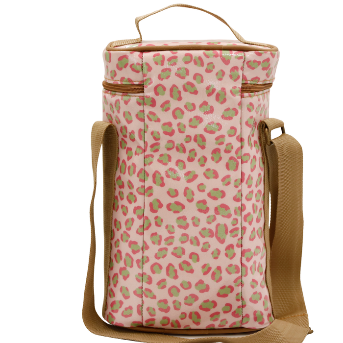 Wine Cooler - Leopard Pink