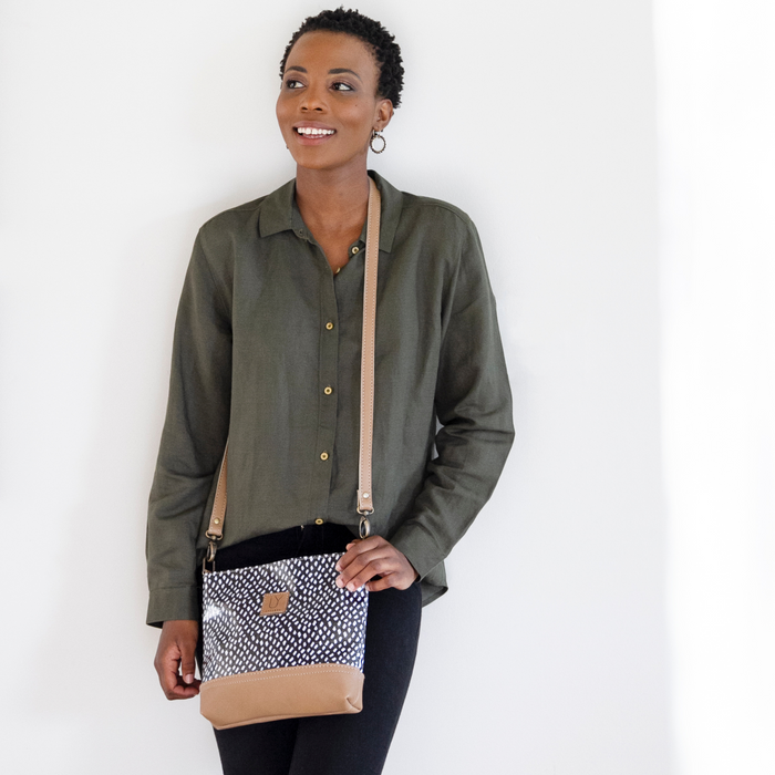Zoey Sling - Scatter Black on White