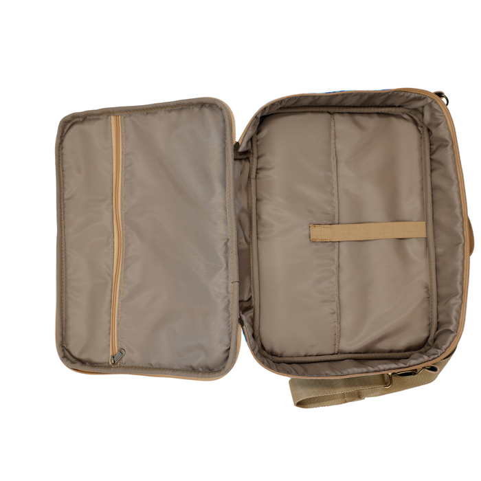 Laptop Bag - Warped Check Aqua
