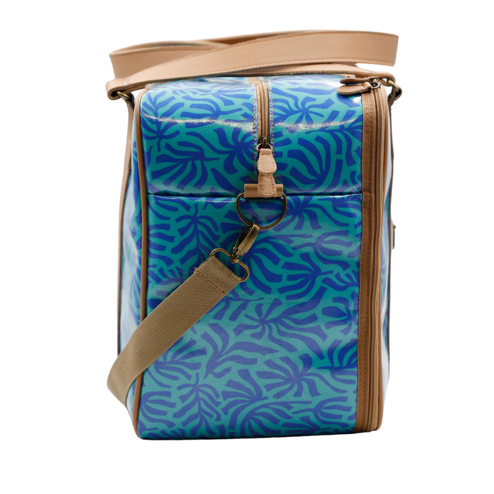 Overnight Bag with Leather Handles - Ocean Motion