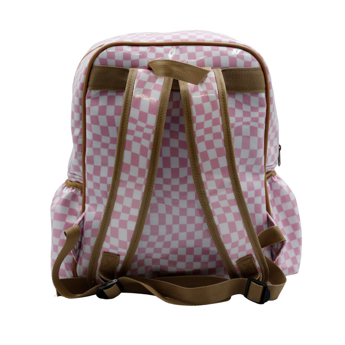 Satchel Warped Check Pink