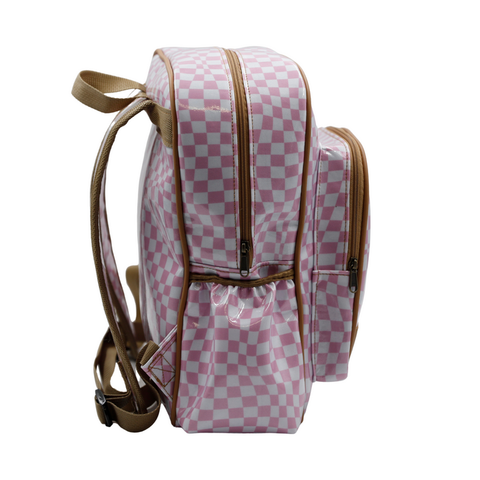 Satchel Warped Check Pink