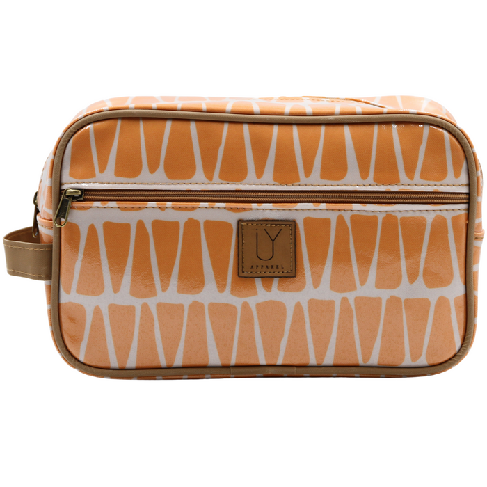 Large Toiletry Bag - Cracked Earth Marigold