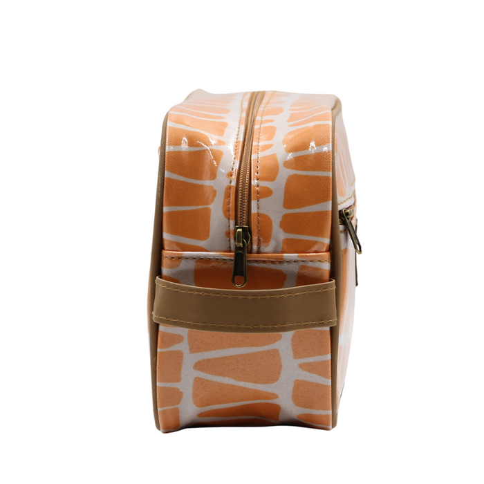 Large Toiletry Bag - Cracked Earth Marigold