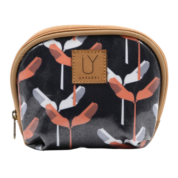 Make-up Pouch - Banana Leaf Midnight Coral