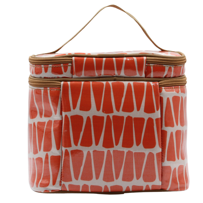 Stand Up Toiletry Bag - Cracked Earth Orange