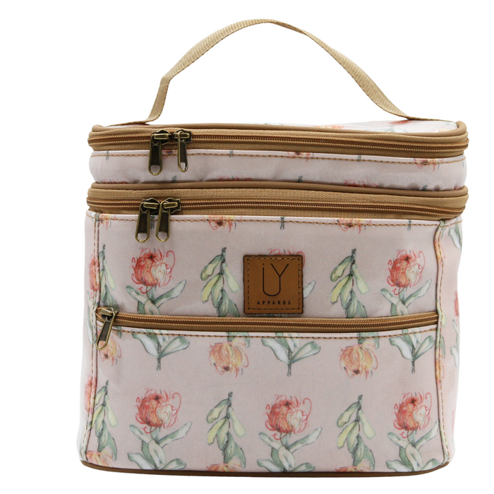 Stand Up Toiletry Bag - Pink Pincushion