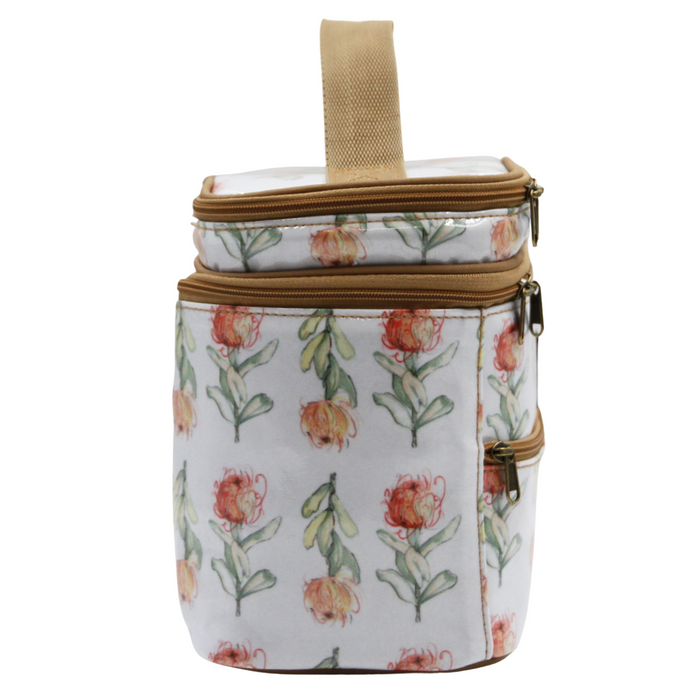 Stand Up Toiletry Bag - Pincushion White