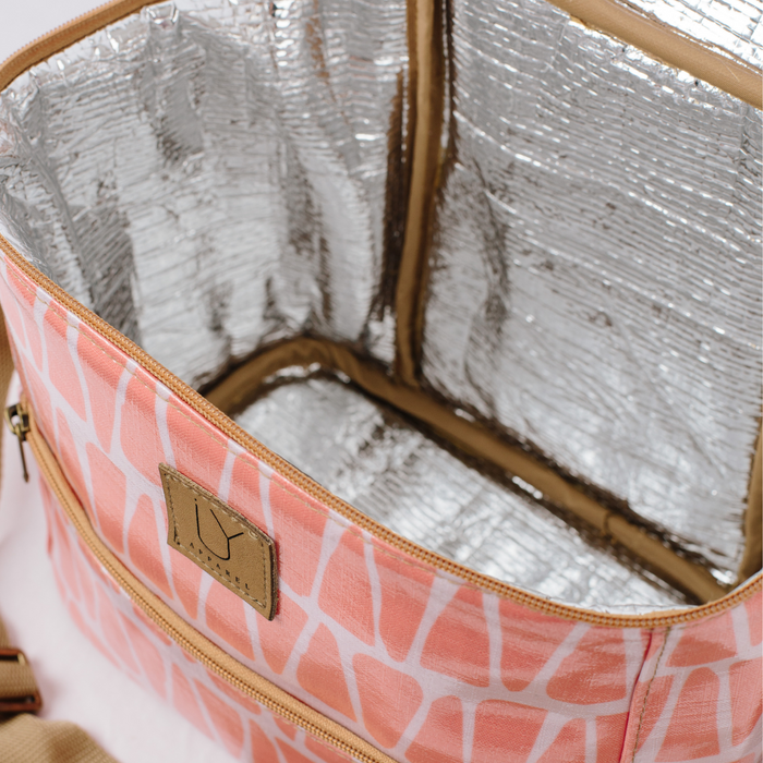 Lunch Cooler - Cracked Earth Coral