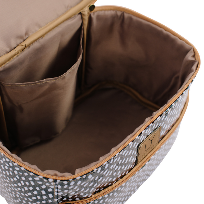 Stand Up Toiletry Bag - Cracked Earth Khaki