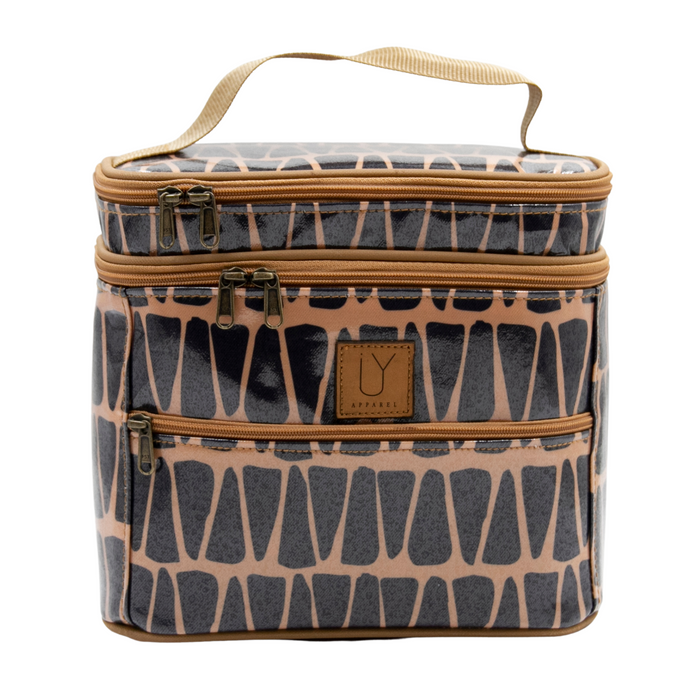 Stand Up Toiletry Bag - Cracked Earth Sand
