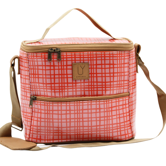 Lunch Cooler - Weave Pink