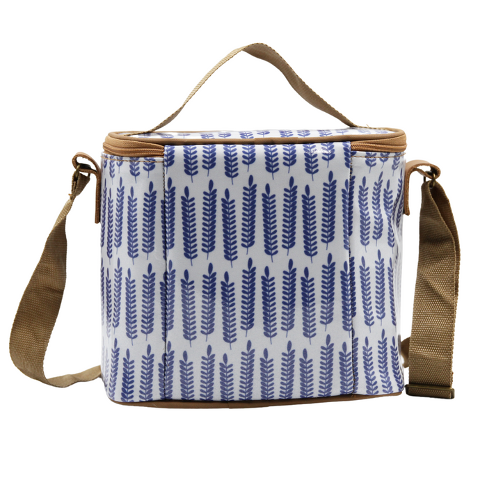 Lunch Cooler - Leaves Blue