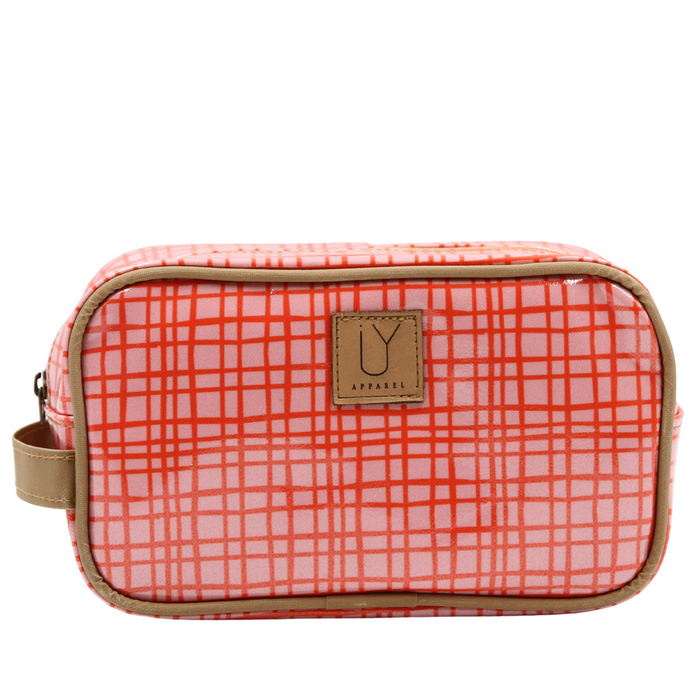 Small Toiletry Bag - Weave Pink