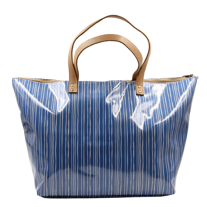 Beach Bag - Stripe Blue