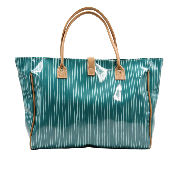 Shopper Bag - Stripe Green