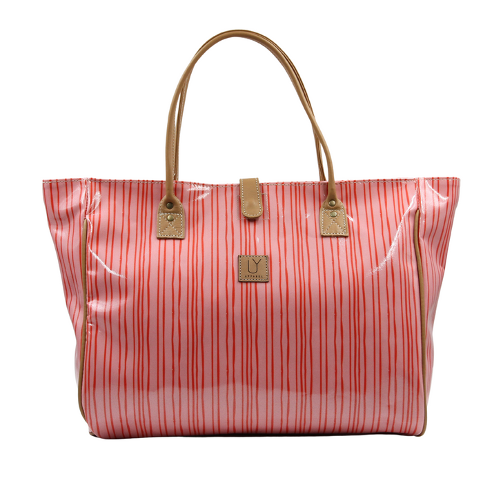 Shopper Bag - Stripe Pink