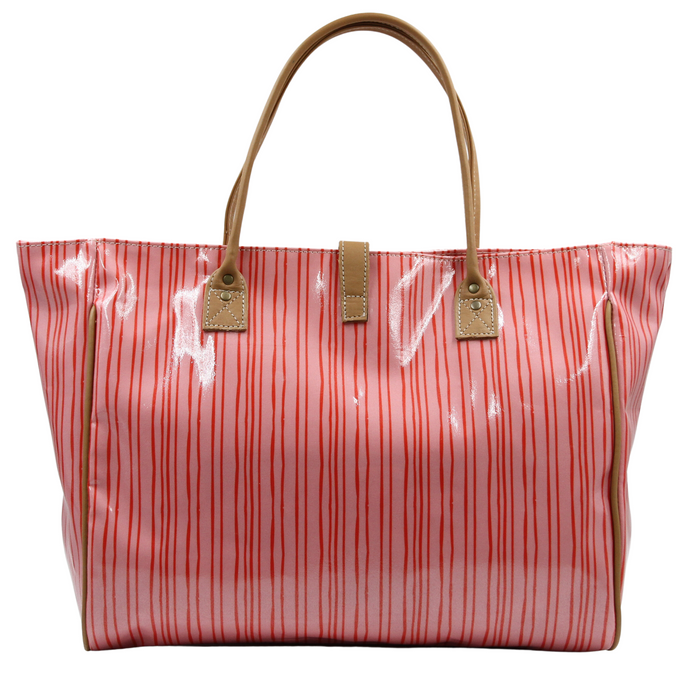 Shopper Bag - Stripe Pink