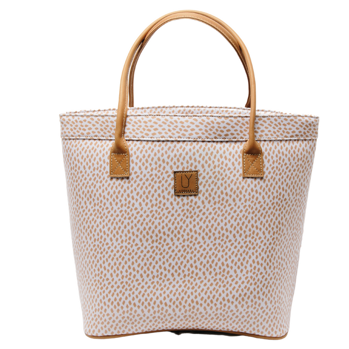 Classic Tote - Scatter Gold on White