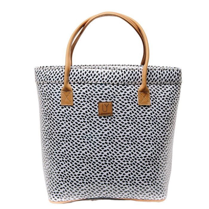 Classic Tote - Scatter Black on White