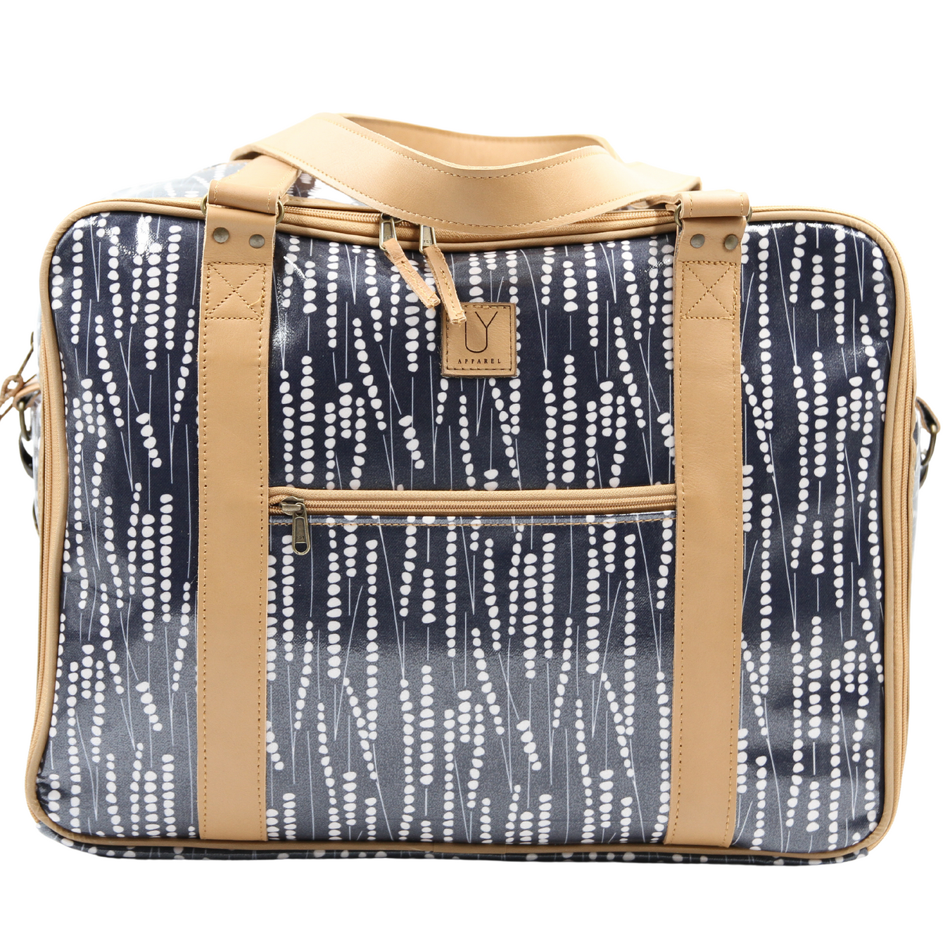 Overnight Bag with Leather Handles