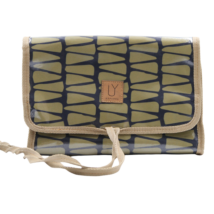 Roll-up Toiletry Bag - Cracked Earth Khaki
