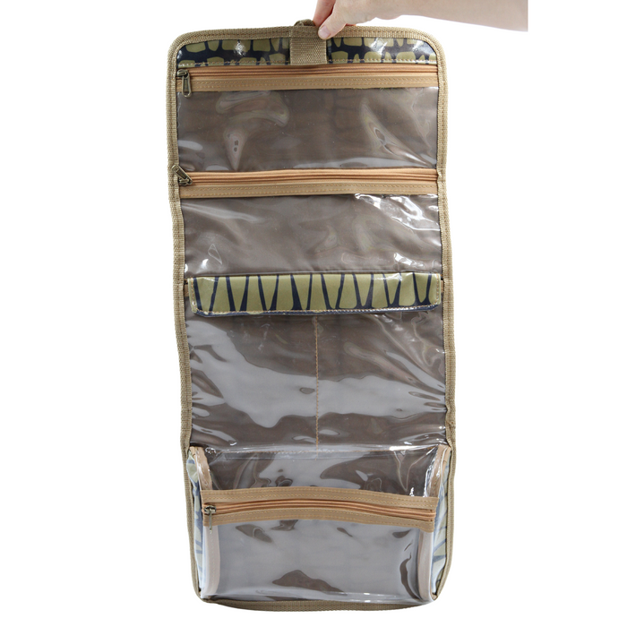 Roll-up Toiletry Bag - Cracked Earth Khaki
