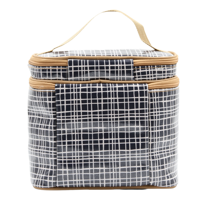 Stand Up Toiletry Bag - Weave Black