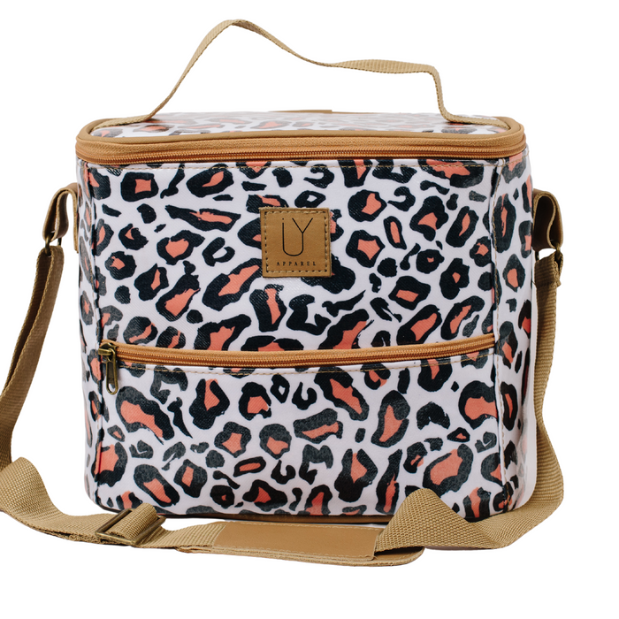 Lunch Cooler - Leopard Coral
