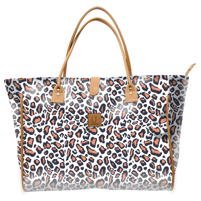 Shopper Bag - Leopard Coral